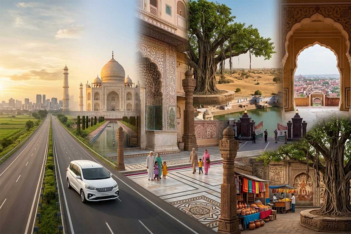 Delhi → Agra → Jaipur → Pushkar → Delhi