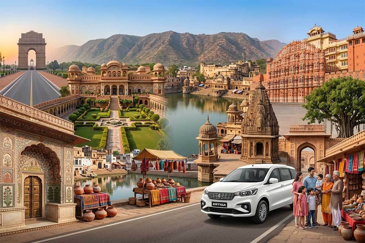 Delhi → Neemrana → Alwar → Jaipur → Delhi